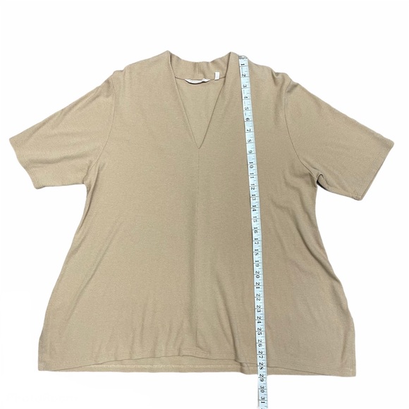 Soft Surroundings Top 1X Jacqueline Tunic Tan - Picture 2 of 7